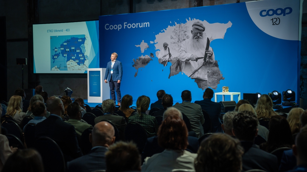 Eesti Tõuloomakasvatajate Ühistu esimees Tanel Bulitko esines Coop Foorumil 2022