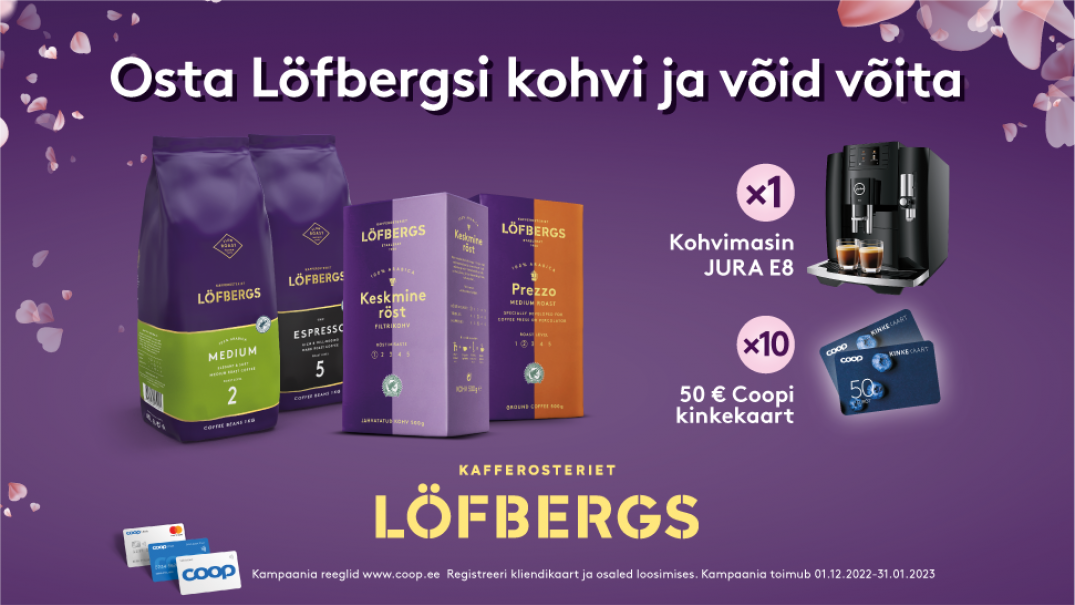 VÕITJAD ON SELGUNUD! Löfbergs kampaania 1.12-31.01.2023