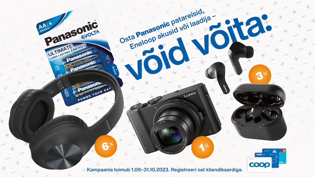 VÕITJAD ON SELGUNUD! Panasonic kampaania 01.09.-31.10.2023