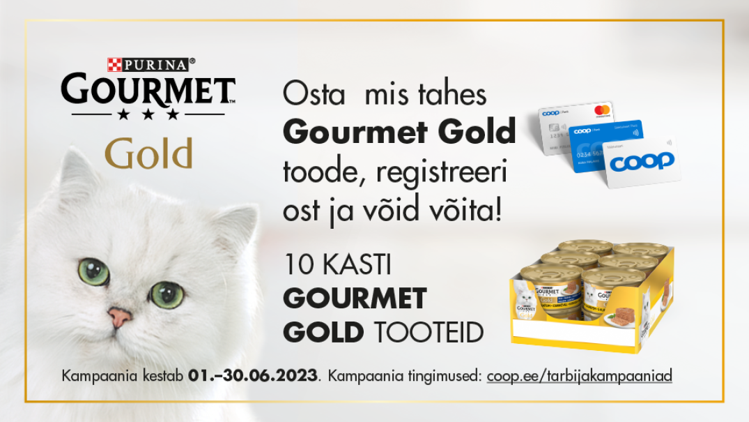 VÕITJA ON SELGUNUD! Gourmet Gold kampaania 01.06-30.06.2023