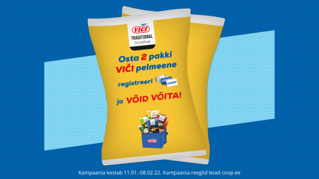 VÕITJAD ON SELGUNUD! Viči pelmeenide kampaania 11.01.-08.02.2022