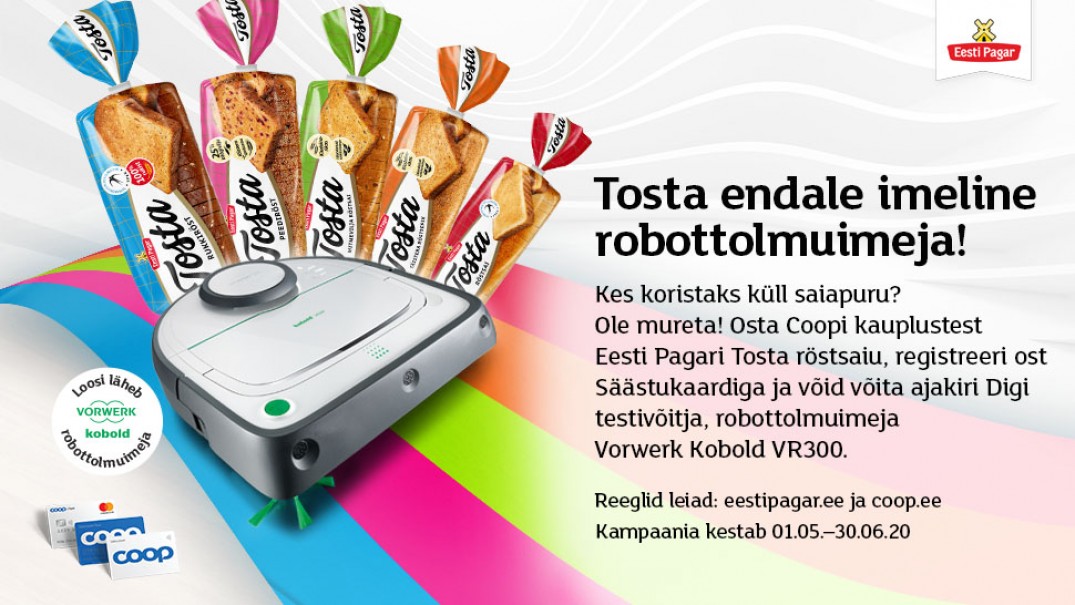VÕITJA ON SELGUNUD! Eesti Pagar Tosta kampaania 01.05-30.06