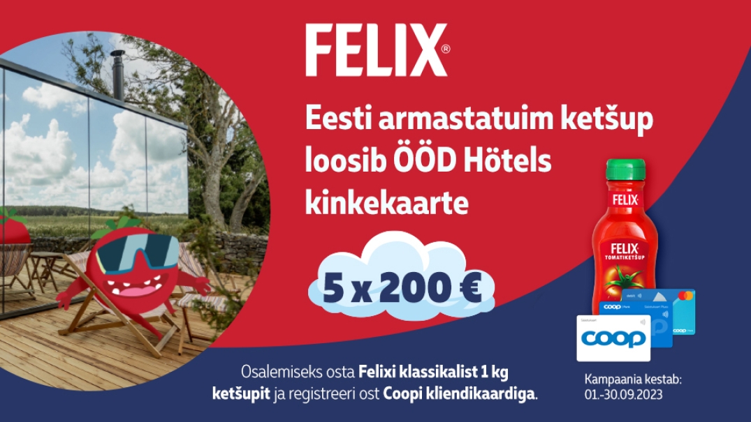 VÕITJAD ON SELGUNUD! Felix tomatiketšupi kampaania 01.09.-30.09.2023