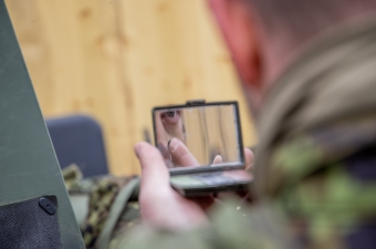 Coopi töötajad osalevad kaitseväe suurõppusel Kevadtorm 2023. Foto: Kaitseliit