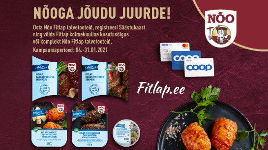 VÕITJAD ON SELGUNUD! Nõo Lihavürst Fitlap kampaania 04.01-31.01