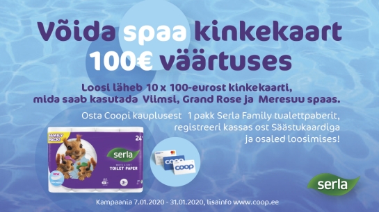 VÕITJAD ON SELGUNUD! Serla kampaania 07.01-31.01