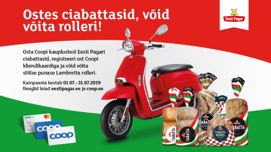 VÕITJA ON SELGUNUD! Ciabatta kampaania 01.07-31.07
