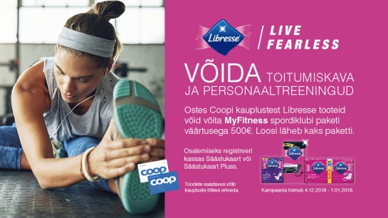 VÕITJAD ON SELGUNUD! Libresse kampaania 04.12-01.01