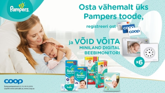 VÕITJAD ON SELGUNUD! Pampers kampaania 01.10-30.10