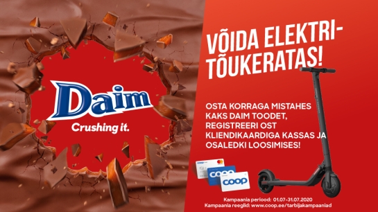 VÕITJA ON SELGUNUD! DAIM kampaania 01.07-31.07