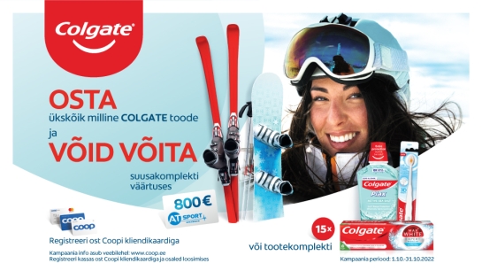 VÕITJAD ON SELGUNUD! Colgate kampaania 1.10-31.10