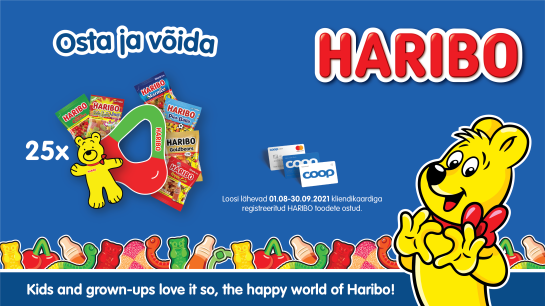 VÕITJAD ON SELGUNUD! Haribo kampaania 01.08-30.09