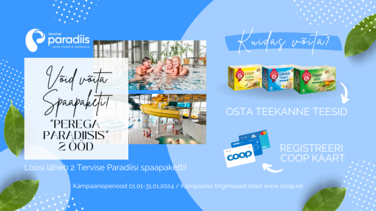 VÕITJAD ON SELGUNUD! Teekanne kampaania 01.01.-31.01.2024