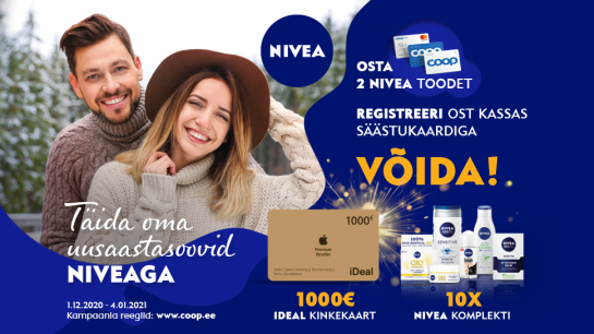VÕITJAD ON SELGUNUD! Nivea kampaania 01.12-04.01