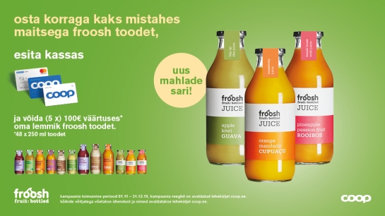 VÕITJAD ON SELGUNUD! Froosh kampaania 01.11.-31.12.2019