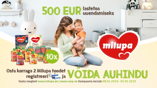 VÕITJAD ON SELGUNUD! Milupa kampaania 08.01-05.02