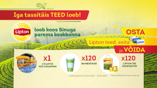 VÕITJAD ON SELGUNUD! Lipton kampaania 01.02-31.03