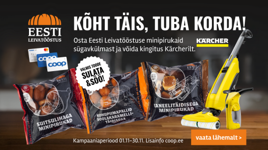 VÕITJAD ON SELGUNUD! Eesti Leivatööstus kampaania 01.11-30.11