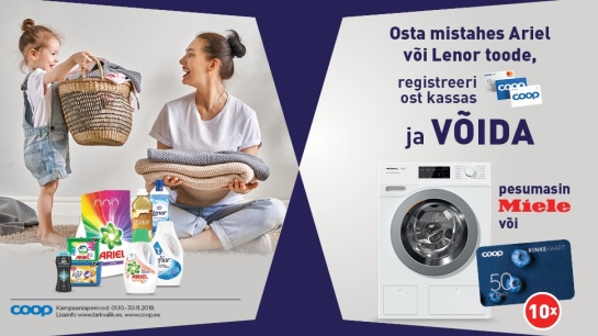 VÕITJAD ON SELGUNUD! Lenor-Ariel kampaania 01.10-30.11