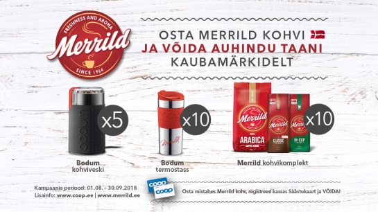 VÕITJAD ON SELGUNUD! Merrild kampaania 01.08-30.09