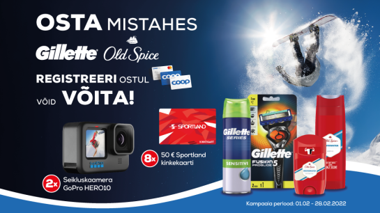 VÕITJAD ON SELGUNUD! Gillette ja Old Spice kampaania 1.02-28.02