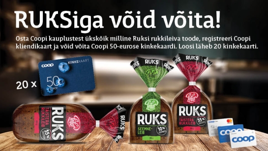 VÕITJAD ON SELGUNUD! Leibur RUKS kampaania 1.01.-31.01.2022