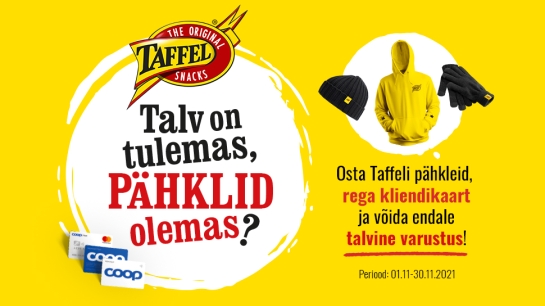 VÕITJAD ON SELGUNUD! Taffel kampaania 01.11-30.11