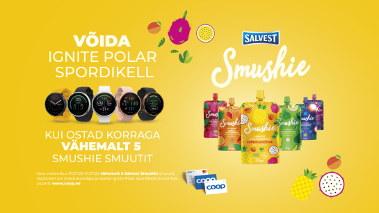 VÕITJAD ON SELGUNUD! Salvest Smushie kampaania 01.07-31.07