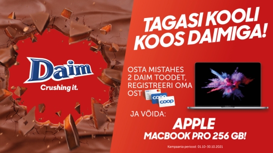 VÕITJA ON SELGUNUD! Daim kampaania 01.10-31.10