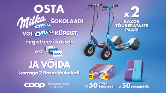 VÕITJAD ON SELGUNUD! Milka Oreo kampaania 01.08-31.08