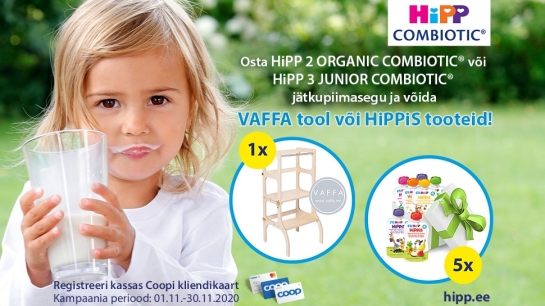 VÕITJAD ON SELGUNUD! HIPP kampaania 01.11-30.11