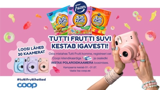 VÕITJAD ON SELGUNUD! Tutti Frutti kampaania 1.07-31.07
