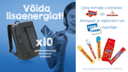 VÕITJAD ON SELGUNUD! Daim-Toblerone kampaania 01.08-31.08