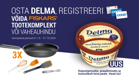 VÕITJAD ON SELGUNUD! Delma kampaania 01.10-31.10