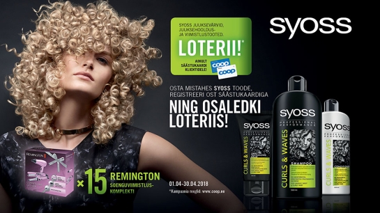 VÕITJAD ON SELGUNUD! Henkel Syoss kampaania 01.04.-30.04.2018