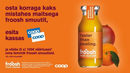 VÕITJAD ON SELGUNUD! Froosh kampaania 01.05-30.06