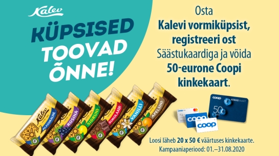 VÕITJAD ON SELGUNUD! Kalev küpsiste kampaania 01.08-31.08
