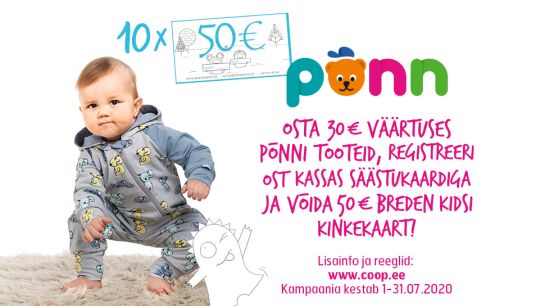 VÕITJAD ON SELGUNUD! Salvest Põnn kampaania 01.07-31.07
