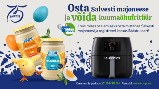 VÕITJA ON SELGUNUD! Salvest majoneesi kampaania 01.04-30.04
