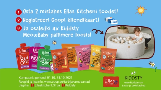 VÕITJAD ON SELGUNUD! Ella’s Kitchen kampaania 01.10-31.10