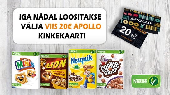VÕITJAD ON SELGUNUD! Nestle kampaania 01.07-31.07