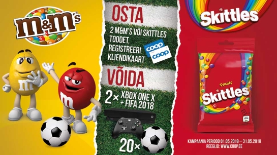 VÕITJAD ON SELGUNUD! M&M kampaania 01.05-31.05