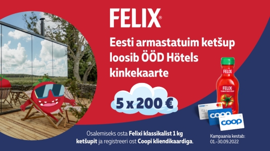 VÕITJAD ON SELGUNUD! Felix kampaania 1.09.-30.09.2022
