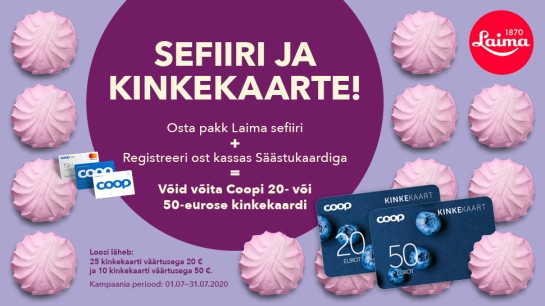 VÕITJAD ON SELGUNUD! Laima kampaania 01.07-31.07