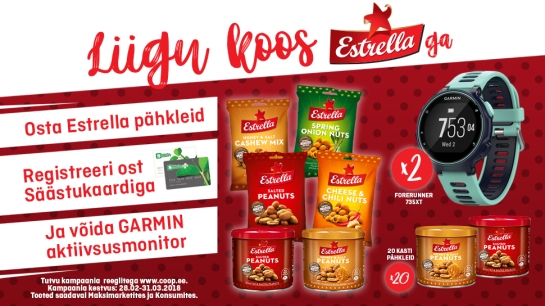 VÕITJAD ON SELGUNUD! Estrella kampaania 28.02.-31.03.2018