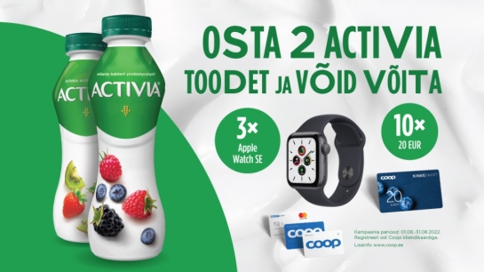 VÕITJAD ON SELGUNUD! Activia kampaania 01.08.-31.08.2022