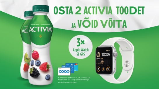VÕITJAD ON SELGUNUD! Activia kampaania 01.08.-31.08.2023