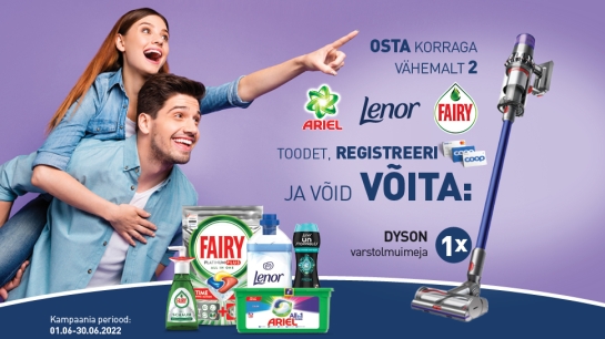 VÕITJA ON SELGUNUD! Ariel/Lenor /Fairy kampaania 1.06-30.06