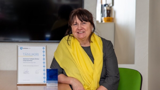 Saaremaa Tarbijate Ühistu aasta teo tiitel 2022. Foto: Coop Saaremaa