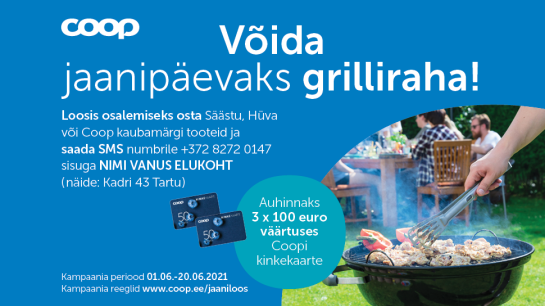 VÕITJAD ON SELGUNUD! Coopi Jaaniloos 01.06.-20.06.2021